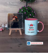 İngilizce Öğretmeni Fotoğraflı Dekoratif Taş, Kupa Bardak Beyaz Hediye Öğretmenler Günü Hediyesi (Model 6)