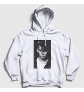 Presmono Unisex Beyaz Young V2 Johnny Depp Kapüşonlu Sweatshirt 355009tt (Beyaz)