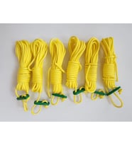 4 Metre x 6 Adet - Gergi Aparatlı İp (Sarı)
