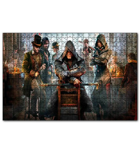 Cakapuzzle Assassins Creed Eski Meyhanede Bir Sahne  Puzzle Yapboz MDF (Ahşap) (500 Parça)