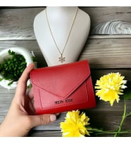İsme Kişiye Özel Kadın Cüzdan Yumuşak Derili Kartlık Çanta Aksesuar Hediye Anneye Sevgiliye Kendine (Lotus Çiçeği Kolye Hediyeli ) (Kırmızı)
