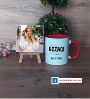 Eczacı Fotoğraflı Dekoratif Taş, Kupa Bardak Beyaz Hediye (Model 2)