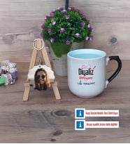 Diyaliz Teknisyeni Kupa Bardak Beyaz ve Fotoğraflı Ahşap Anahtarlık Hediye Diyaliz Teknisyenine Hediye (Model 10)
