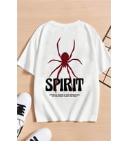 Çocuk Spirit Baskılı Pamuklu Tshirt (Beyaz)