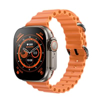 Pazariz Watch Ultra Gs8+ Akıllı Saat, 2.05 Inc Hd Ekran, Siri-bluetooth Hd Ses (Turuncu)