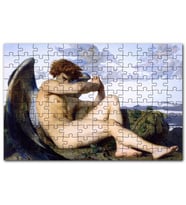 Cakapuzzle Gökten Düşmüş Melek  Cabanel Sanat Görseli Puzzle Yapboz MDF (Ahşap) (500 Parça)