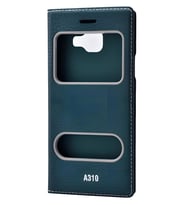 Galaxy A3 2016 Kılıf Dolce Kapaklı Kılıf (Yeşil)