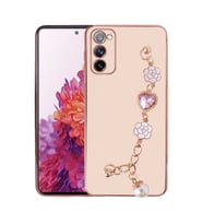 Galaxy S20 FE Kılıf El Tutamaçlı Taka Kapak (Pembe)
