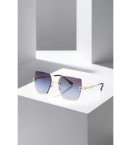 Polo Air UV400 Korumalı Kristal Kare Kadın Güneş Gözlüğü Lacivert Gold Renk PLG-2061C4