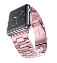 Apple Watch 38mm Kordon Klipsli Metal Kordon 04-A (Rose)