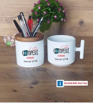 Ortopedi Uzmanı Kalemlik, Kupa Bardak T Kişiye Özel Hediye (Model 1)