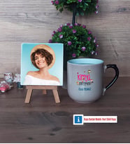 Kimya Öğretmeni Fotoğraflı Dekoratif Taş, Kupa Bardak Beyaz Hediye (Model 10)