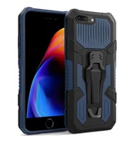 Apple iPhone 7 / iPhone 8 Plus Zırh Tank Kılıf Yüksek Koruma (Mavi)