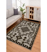 Dijital Kaymaz Taban Yıkanabilir Renkli Salon Halısı Mutfak Halısı Yolluk ND-SD-805 (Kahverengi)