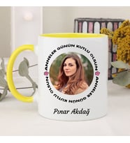 Anneler Günün Kutlu Olsun Kupa Bardağı (Sarı)