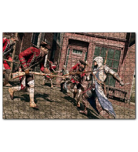 Cakapuzzle Süngüleriyle Savaşan Askerler  Puzzle Yapboz MDF (Ahşap) (500 Parça)