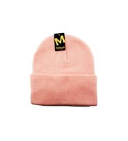 Katlamalı Unisex Trent Renkli Bere (Açık Pembe)