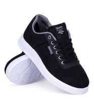Ghattix Erkek Yazlık Günlük Keten Sneaker Ayakkabı (Siyah)