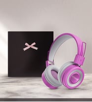 BOWER Pure Kablosuz Kulak Üstü Bluetooth Kulaklık - Rose Gold ( HEDİYE KUTULU) (Lila)