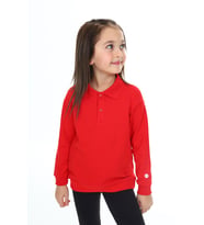 Toontoy Kız Çocuk Baskılı Sweatshirt (Kırmızı)