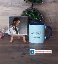 Hekim Fotoğraflı Dekoratif Taş, Kupa Bardak Beyaz Hediye (Model 3)