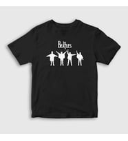 Presmono Unisex Çocuk Beyaz Signals The Beatles T-Shirt 115320tt (Siyah)