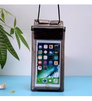Su Geçirmez Telefon Kılıfı Su Altı Deniz Havuz Para Takı Kılıfı Cüzdan (Siyah)