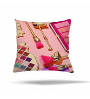 Patchwork Çiçek Desen Etnik Gizli Fermuarlı Yastık Kılıfı Kırlent Kılıfı Koltuk Yastık Kılıfı  (Pembe)