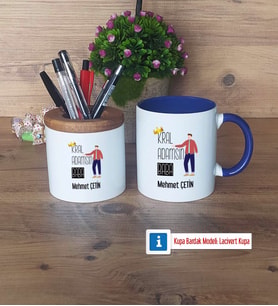 Babalar Günü Hediyesi Kalemlik, Kupa Bardak T Kişiye Özel Hediye Babaya Doğum Günü Hediyesi (Model 6)