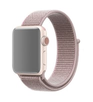 Ally Apple Watch 7-8 45mm 6-5-4 44mm Kayış Kordon Spor Loop 3-2-1 42mm (Pudra)
