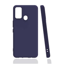 Tecno Spark 7T Kılıf Biye Yumuşak Silikon Case (Lacivert)