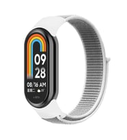 Microsonic Xiaomi Mi Band 9 Hasırlı Kordon Woven Sport Loop Turuncu (Beyaz)