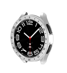 Galaxy Watch 6 Classic 43mm Sert PC Kasa ve Ekran Koruyucu Sport Watch Gard 29 (Beyaz)