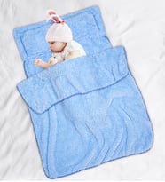2'li Peluş  Alt Açma Seti (Mavi)