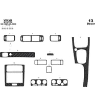 Meriç® Volvo S70 / V70 Ön Torpido Kaplama Maun 13 Parça 1997-1999 (Karbon)