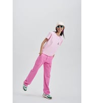 Smart Devil Kadın Taş T-Shirt (Pembe)