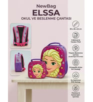 NEWBAG Kız Okul Ve Folyolu Beslenme Çantası (YENİ SEZON) (Pembe-Lila)