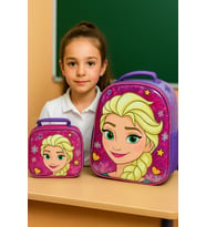NEWBAG Kız Okul Ve Folyolu Beslenme Çantası (YENİ SEZON) (Pembe-Lila)