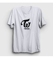 Presmono Unisex Sarı Logo V2 K-Pop Twice T-Shirt 280770tt (Beyaz)
