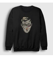 Presmono Unisex Beyaz Rain In July Müzik Neck Deep Sweatshirt 481921tt (Siyah)