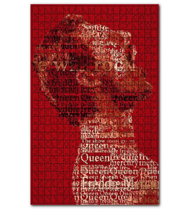Cakapuzzle Freddie Mercury Poster Şekilli Görsel Puzzle Yapboz MDF (Ahşap) (1000 Parça)