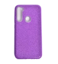 Xiaomi Redmi Note 8 Kılıf Simli Parlak Shining Kapak (Mor)