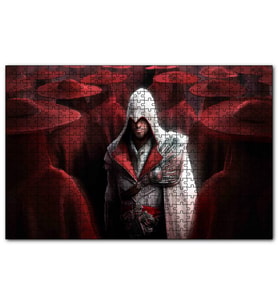 Cakapuzzle Assassins Creed Suikastçi ve Kırmızı Kıyafetliler  Puzzle Yapboz MDF (Ahşap) (1000 Parça)