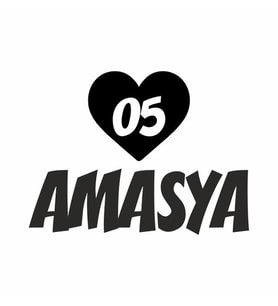 Kalpli 05 Amasya Araba Sticker siyah 20x15 CM (Siyah)