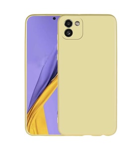 Galaxy A03 Kılıf Zore Premier Silikon Kılıf (Gold)