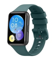 Huawei Watch Fit 2 Uyumlu PureLux Tam Uyumlu Silikon Kordon (Haki)
