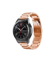 BİPOWER Huawei Watch 22mm KRD5 Klasik Metal Kordon (Altın Çakır)