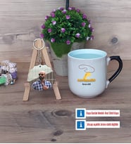 Antrenör Kupa Bardak Beyaz ve Fotoğraflı Ahşap Anahtarlık Hediye (Model 10)