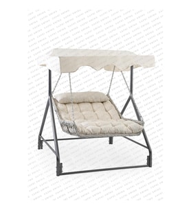 Capri Swing Capri Bed Rattan Bahçe Salıncağı  Balkon Salıncağı  (Camel)