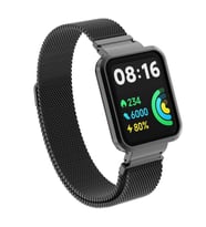Xiaomi Redmi Watch 2 Lite Zore KRD-58 Metal Kordon (Siyah)